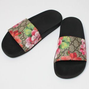 Gucci Pursuit Slide Sandals Floral In Full Bloom Flowers size EU 36 or US 6